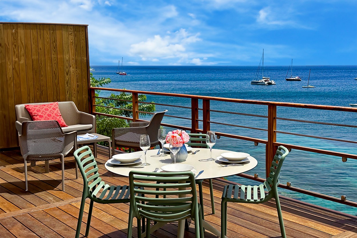 Appartement de Luxe SUR LA MER 3 Location Martinique Anses d'Arlet 2 chambres