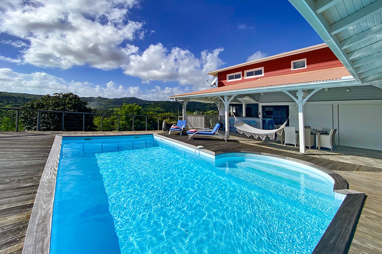 L'ETOILE Villa le Vauclin piscine Vue Mer Location Martinique 6 personnes
