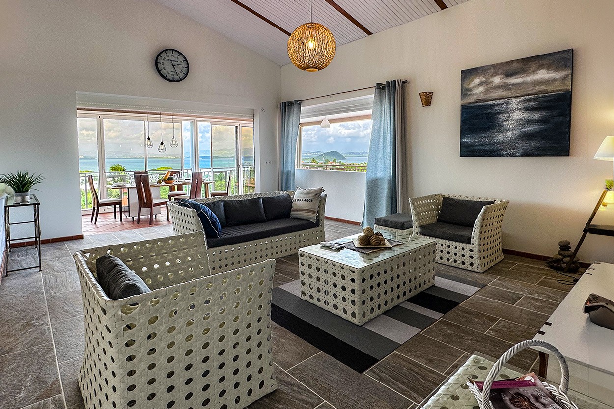 PAPAYE location Martinique Trois Ilets vue mer 6 personnes