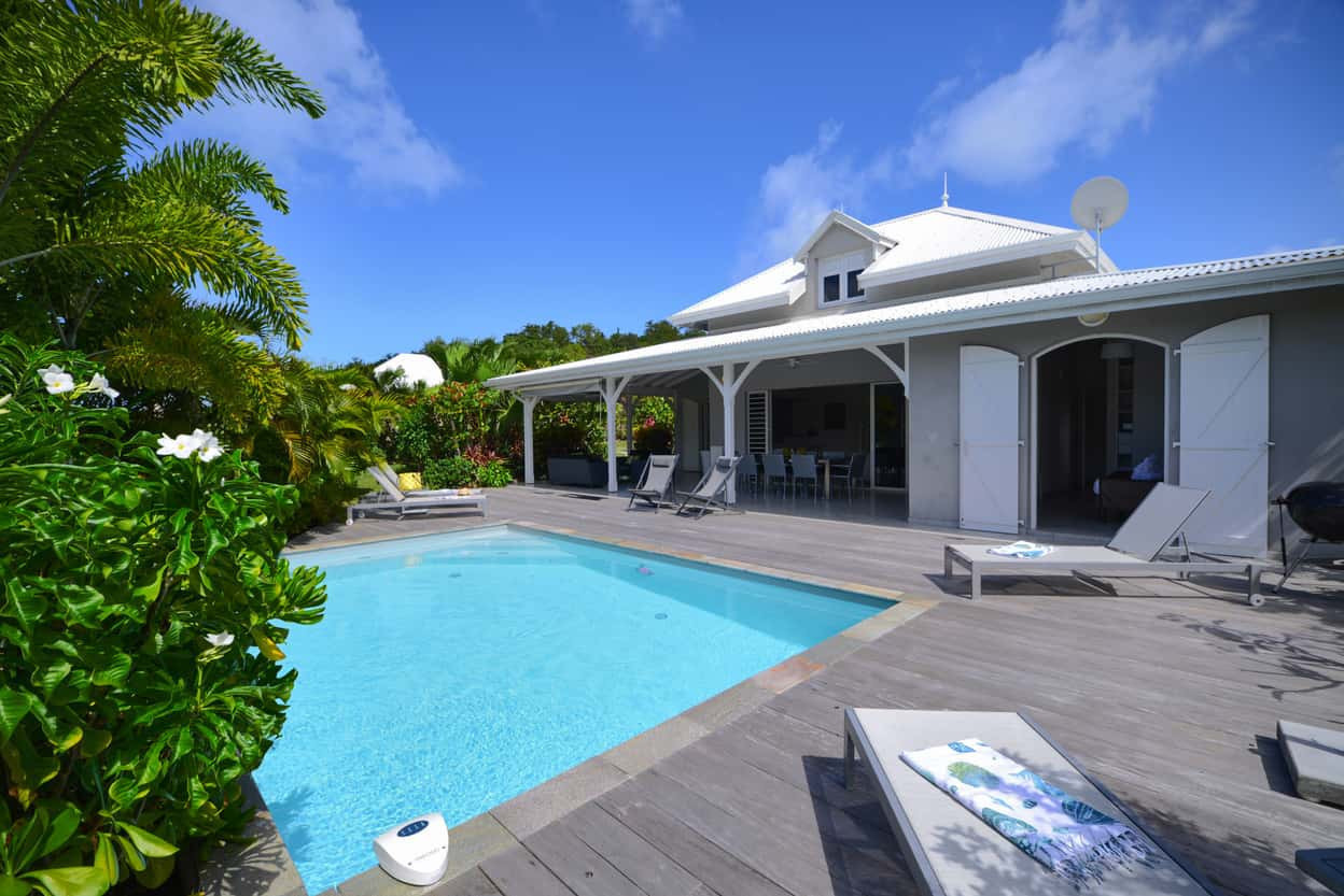 Palmiers Campagne 1J location villa de luxe Martinique le Vauclin piscine