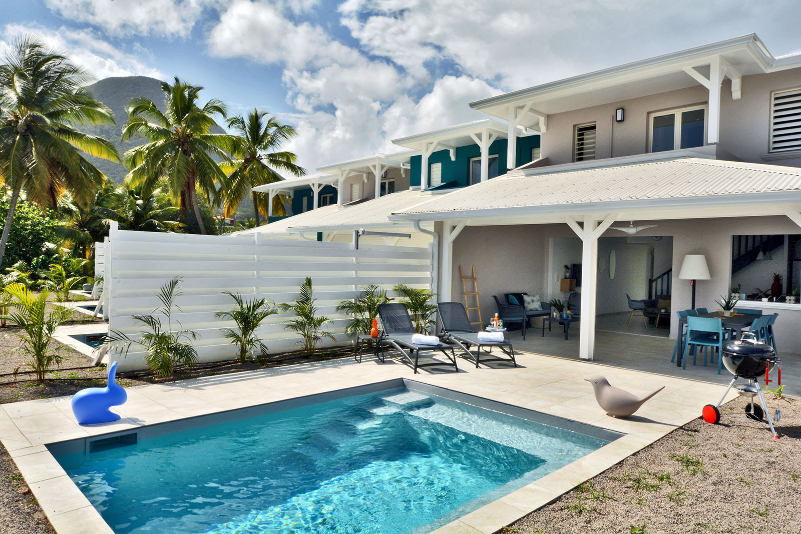Rock & Diam's I villa de luxe location Martinique sur la plage piscine