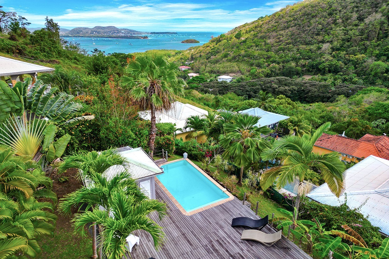 FLEUR de COCO location villa Le Marin Martinique piscine vue mer magnifique