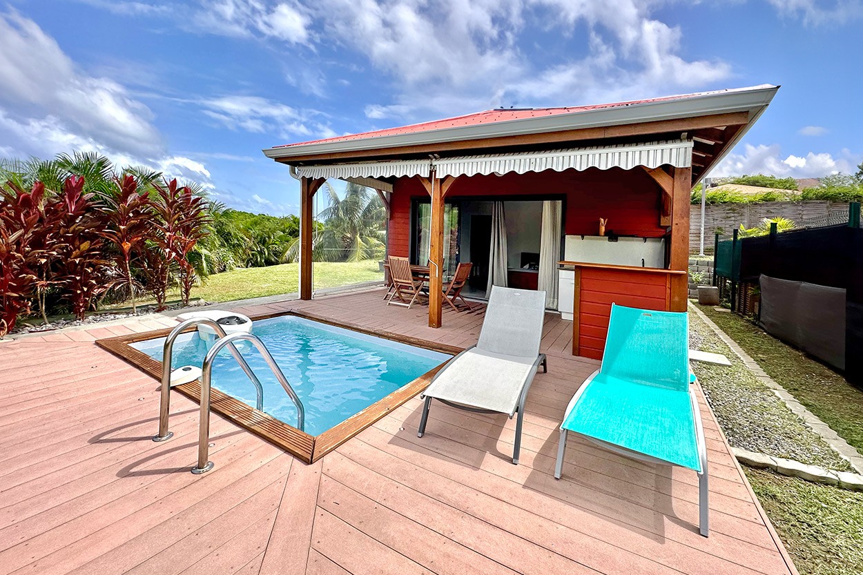 Bungalow 3 le Vauclin location Piscine Martinique