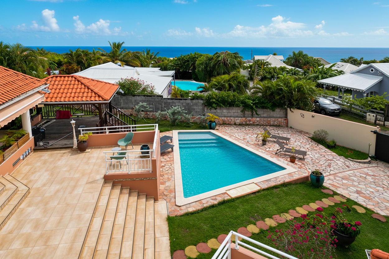 Villa PONT CAFE Sainte Luce location Martinique 5 chambres vue mer