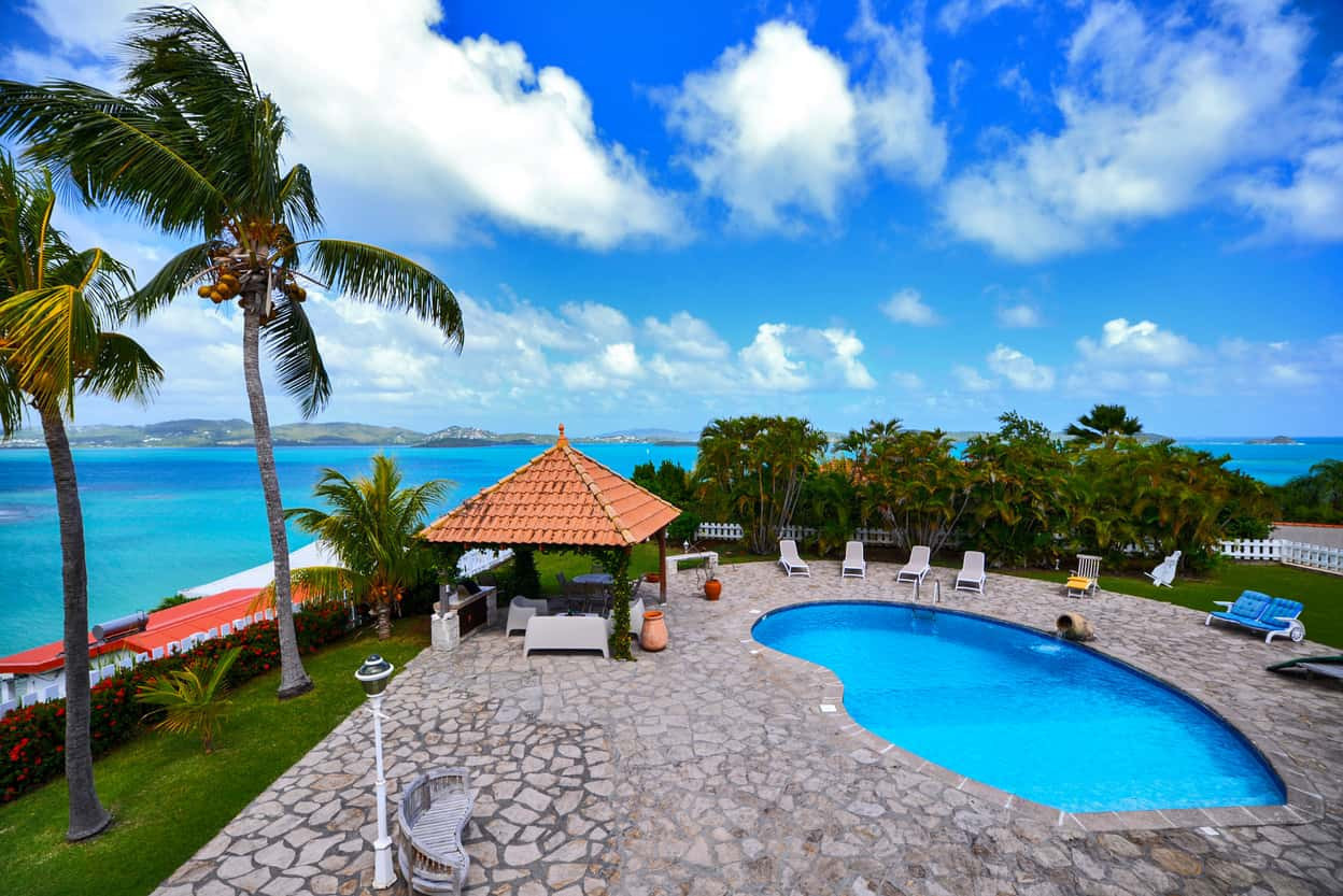 Villa Hauts Sable Blanc location Martinique piscine vue mer