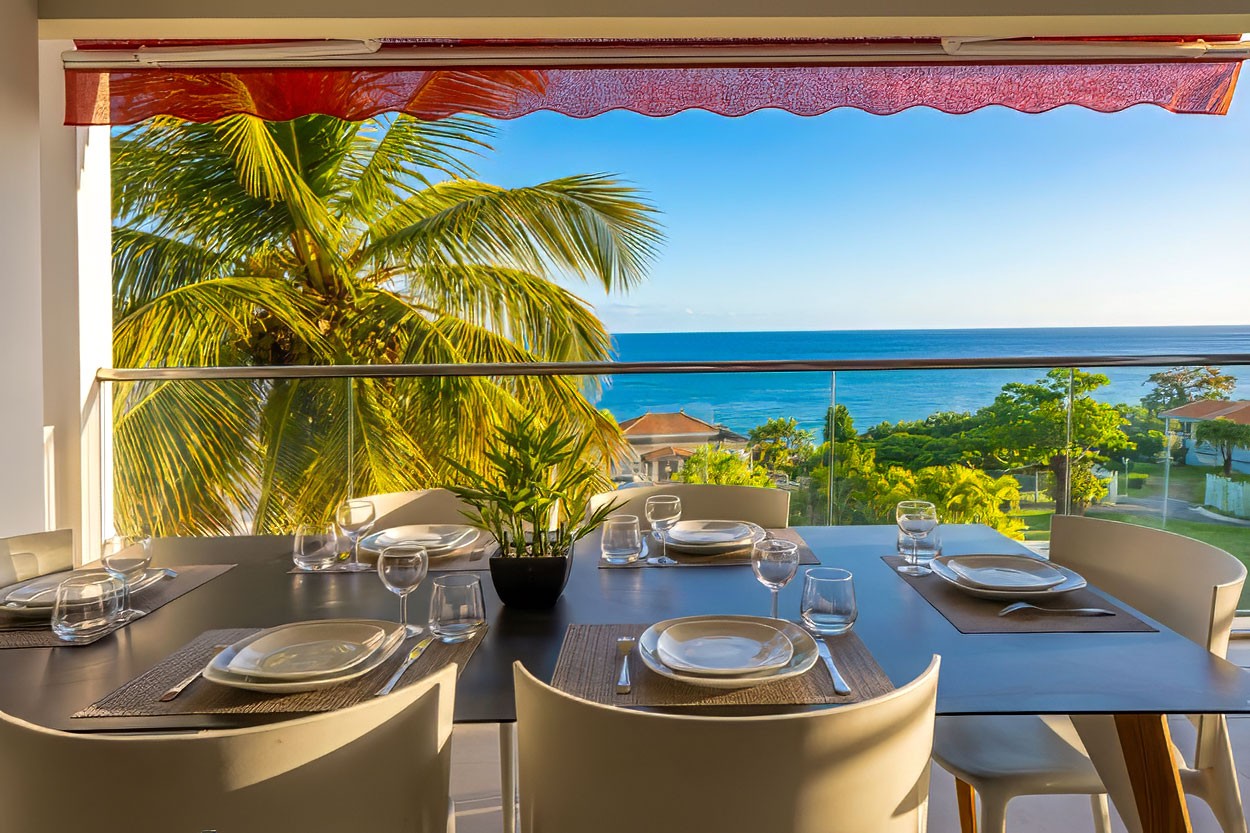 Location F4 luxe n° 10 Schoelcher Martinique vue mer