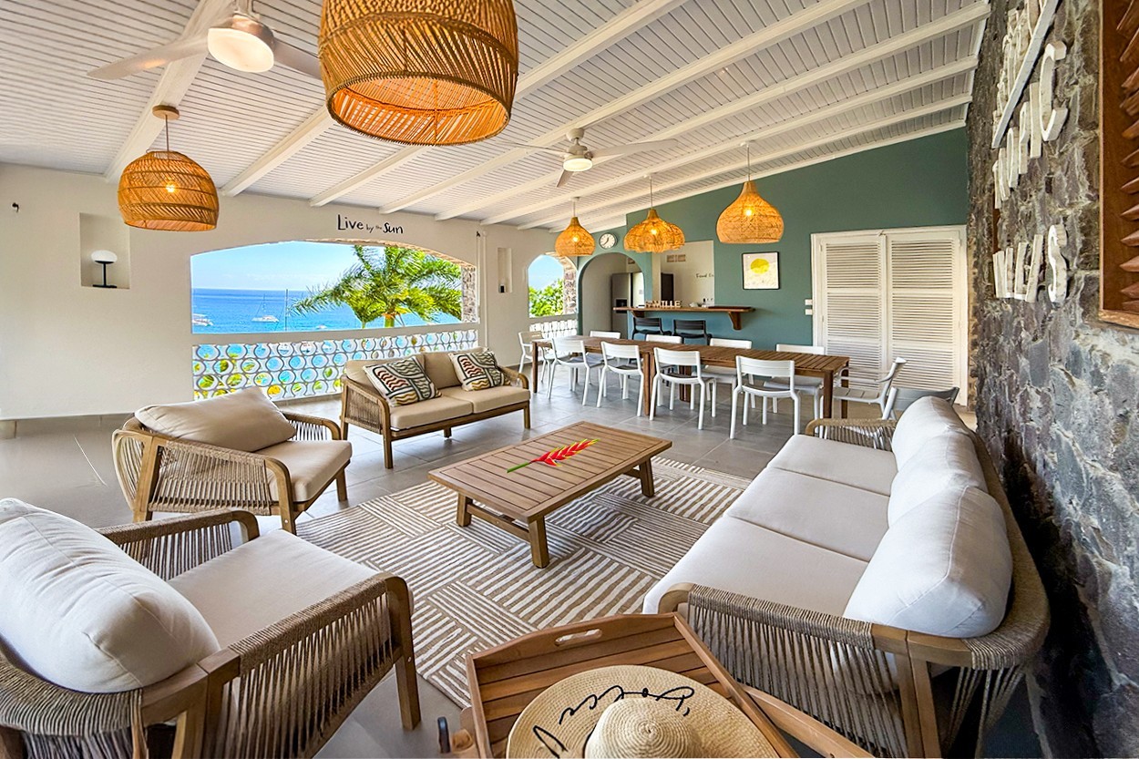 FABULEUSE villa de GRANDE ANSE d'ARLET Location Martinique 7 chambres 17 personnes